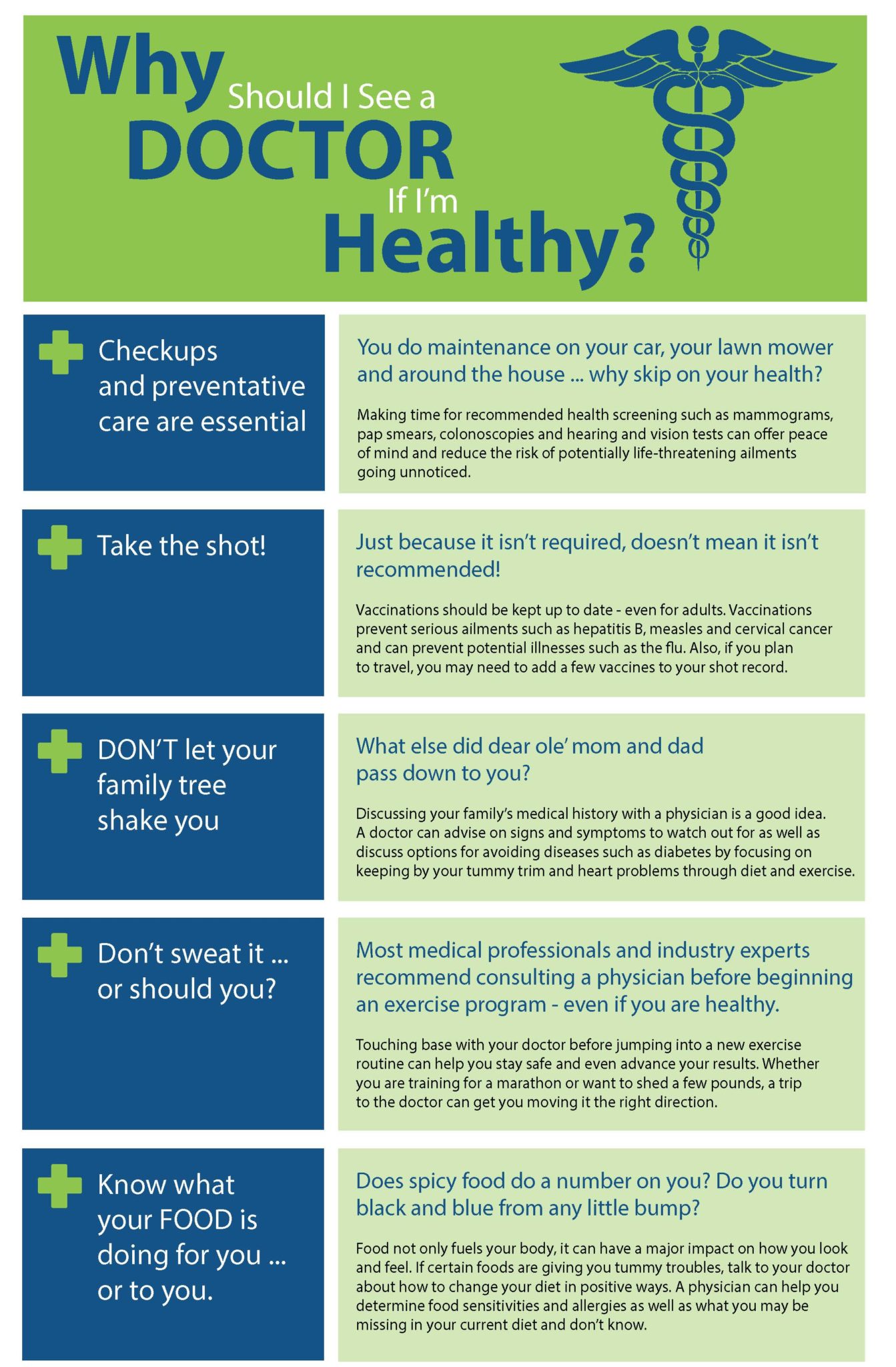 Why do I need to see a doctor if I'm healthy? SLMA