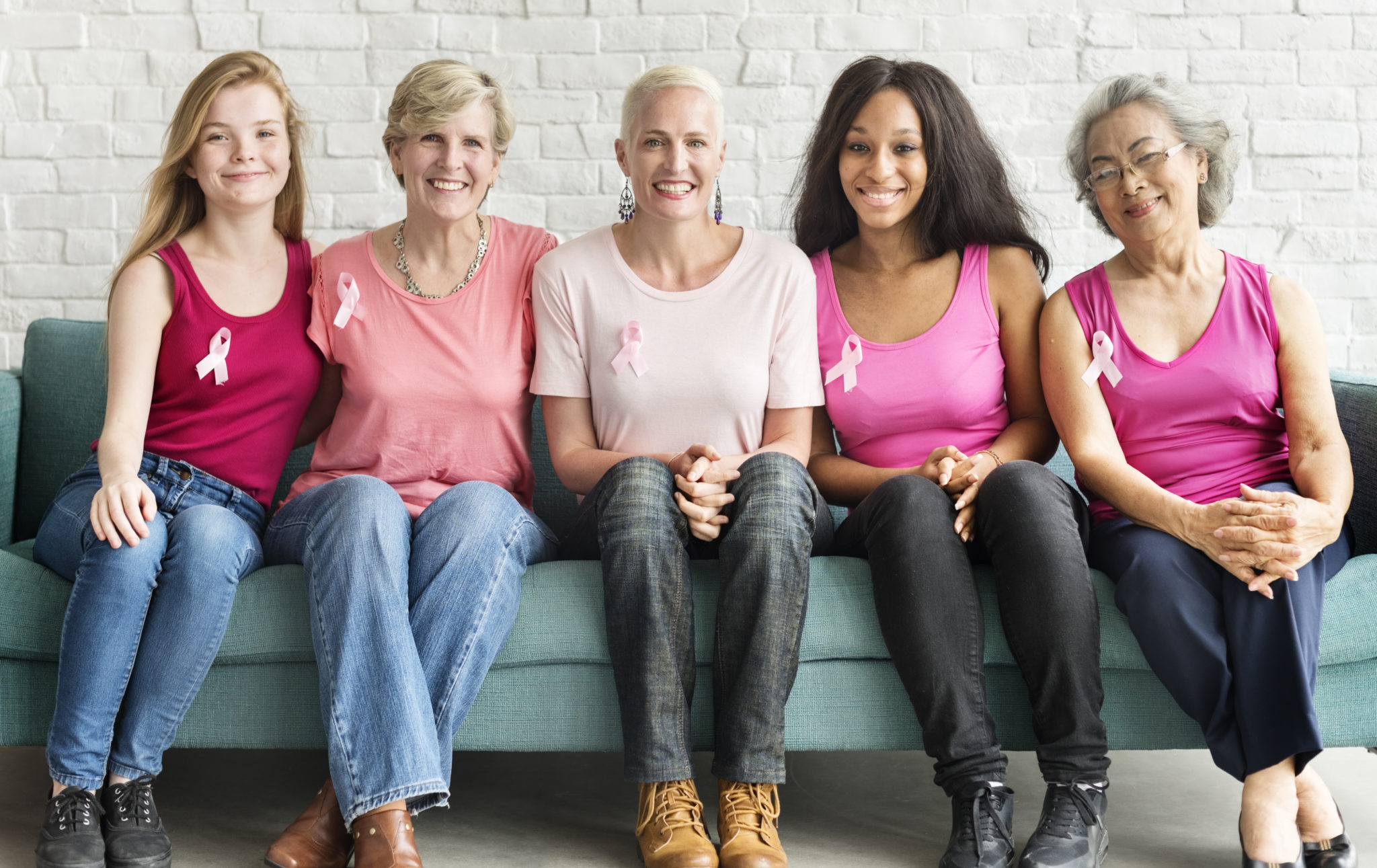 Women Affected By Breast Cancer Wearing Pink Slma